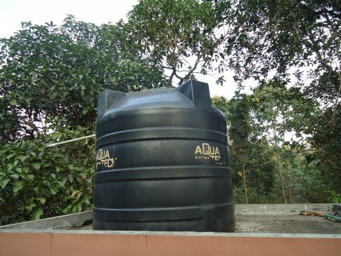 Water tank in home