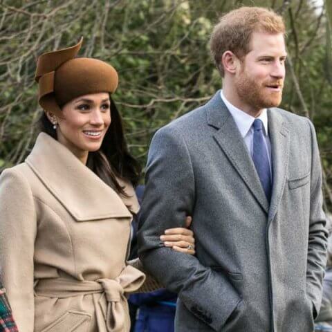 Markle and Prince attending church on Christmas day at 2017