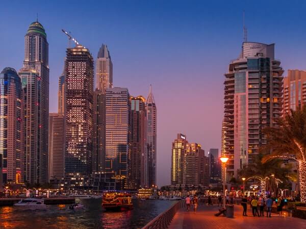 Apartment buildings in Dubai